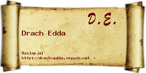 Drach Edda névjegykártya